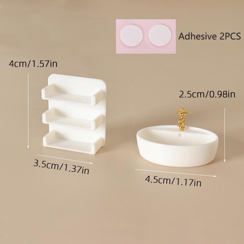 

Масштаб 1/12 Кукольный домик Ванная комната Раковины Настенная полка Модель Мебель для кукольного домика Декор Микро-сцены Игрушки для ролевых игр