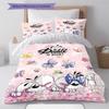 Diddl Pattern Bedding,Quilt Set Quilt Cover Pillowcase Home Birthday Gift (1 * Duvet Cover + 2 * Pillowcase, Without Core)