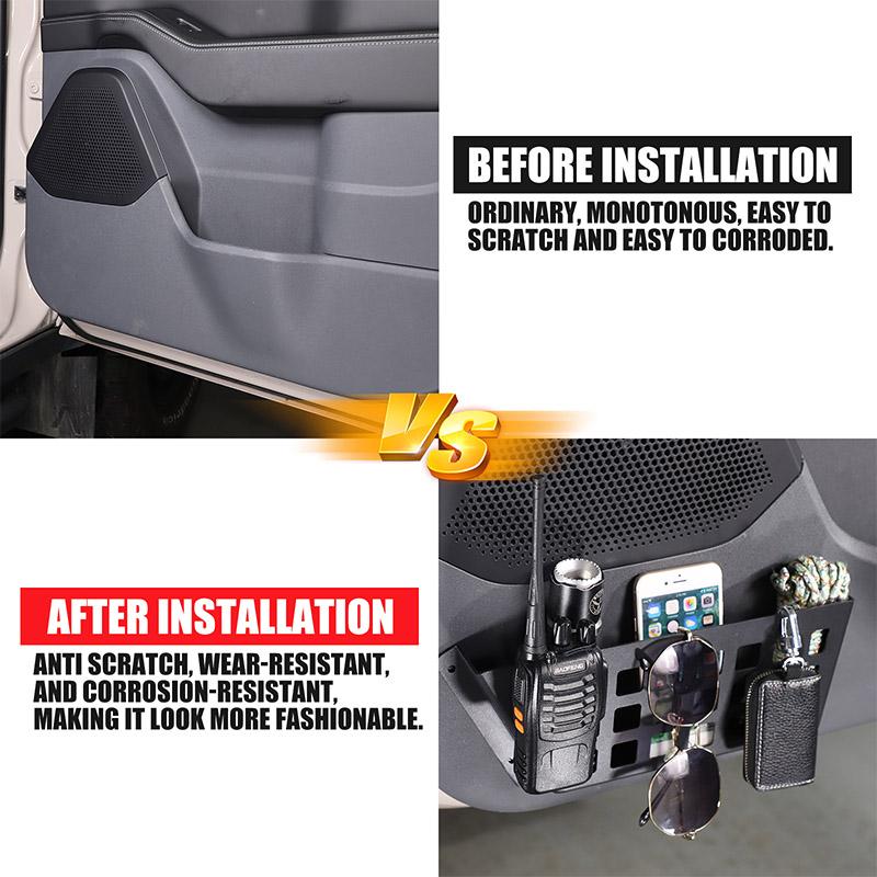 For Ineos Grenadier 2020-2025 Aluminum Alloy Car Door Inner Door Storage Box Multi-Function Storage Box Car Accessories