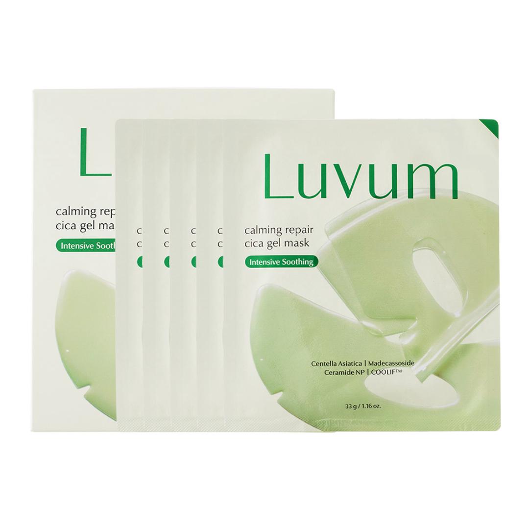 Luvum Calming Repair Cica Gel Mask Hydrogel Sheet Mask 5 Sheets 5 Sheets