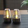 Solar Tea Lights Flameless Solar Garden Lamp Outdoor Waterproof Reusable LED Candles Lantern Garden Decoration Warm White