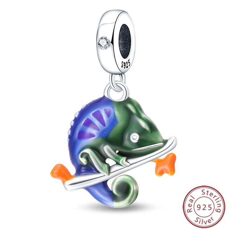 Temperature Change Color Copper Craft Chameleon Elephant Claw Pad Charms 3Mm Handmade Exquisite Jewellery Crafting