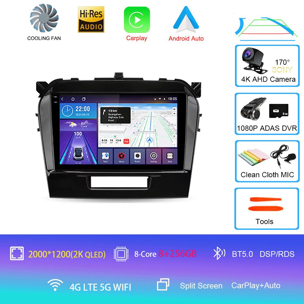 Android 14 Car Radio For Suzuki Vitara 4 2014 - 2018 Multimedia Video Player Navigation Stereo GPS No 2din 2 Din Dvd