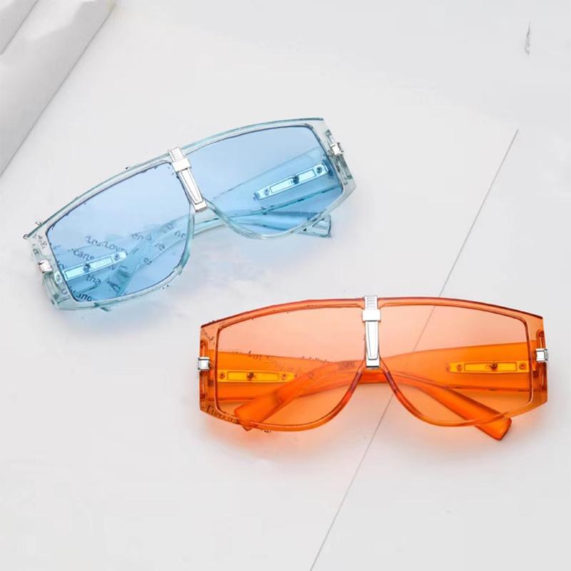 New Large Frame Joined Body Sunglasses Women'S Brand Designer Fashion Sun Glasses Lady Outdoor Travel Eyewear Uv400