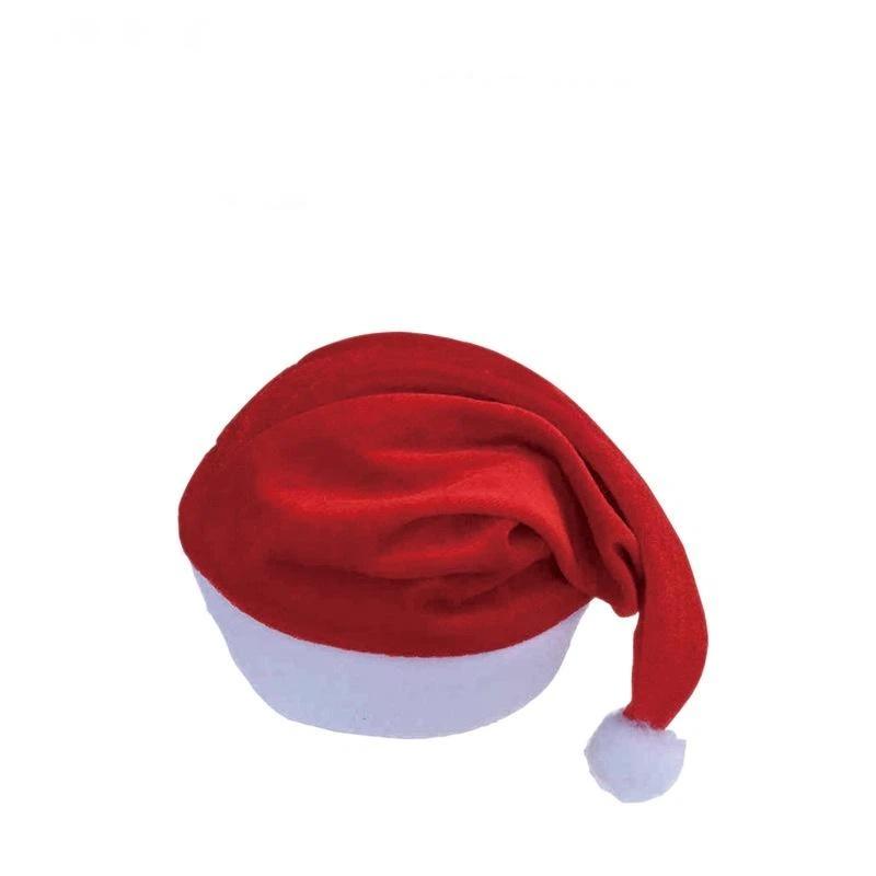 Soft Plush Christmas Santa Hats With Various Styles Led Glowing Design For Xmas Parties Holiday Events
