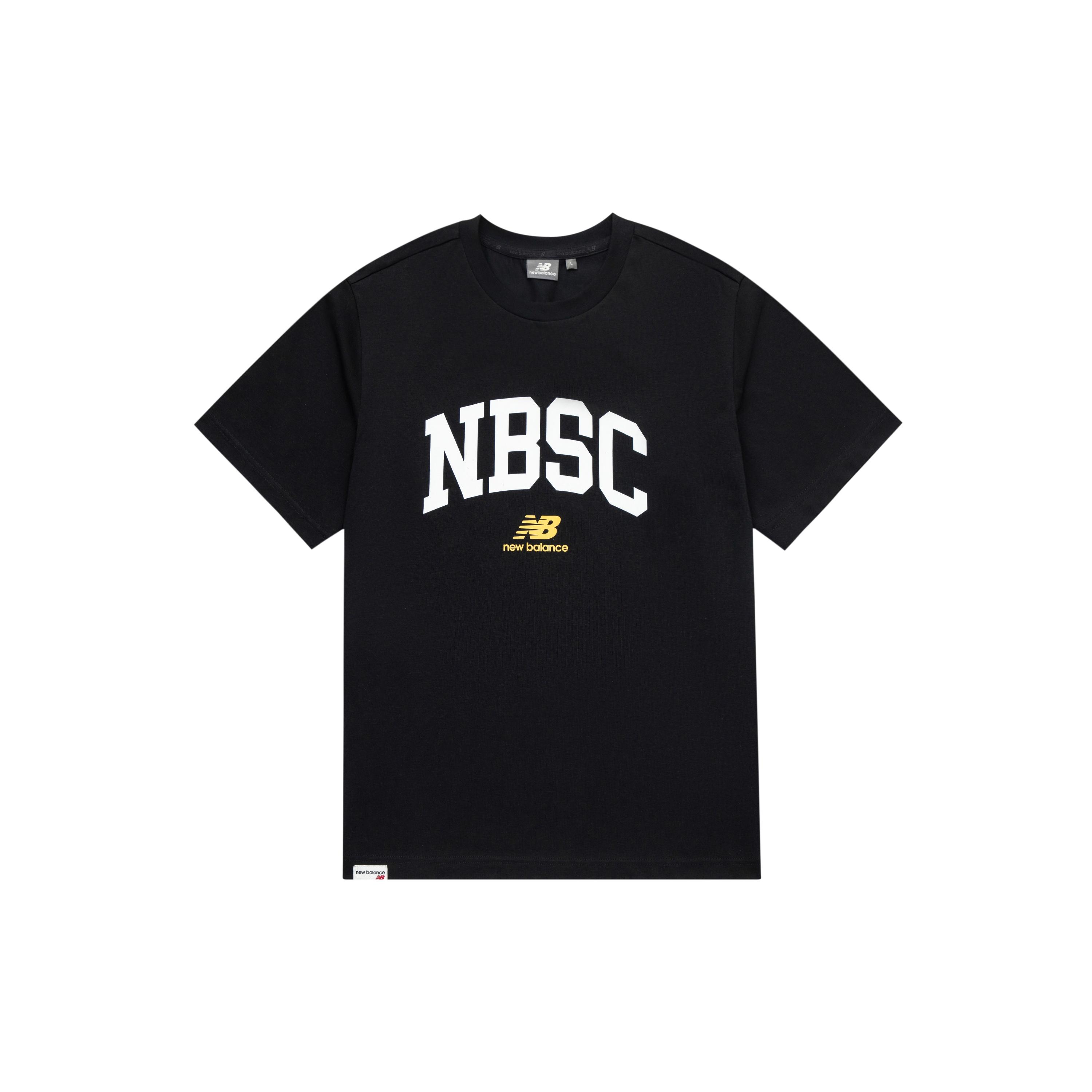 New Balance Essentials Graphic Logo Tee Asia Sizing  Black White  Unisex 5ED25373-BK L