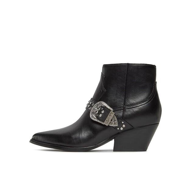 Черные ботильоны Guess Hermine FL7HRM LEA10