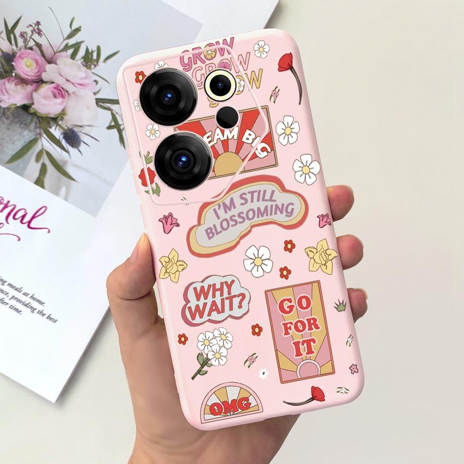Phone Cover For Tecno Camon 20 Pro 4G 5G Case Soft Silicone Love Heart Jelly Capa For Tecno Camon 20 Premier 20Pro Camon20 Funda