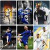 Eden Hazard Fotbalista Vintage Retro Kovový Plakát Znamení Garáž Klub Vlastní Nástěnná Dekorace Plechová Dekorace Místnosti Domácí Dekorace