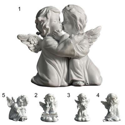 Commemorate Realistic Cute Lean On Knees Kiss Lean On Knees Angel Figure Statue Angel Statue