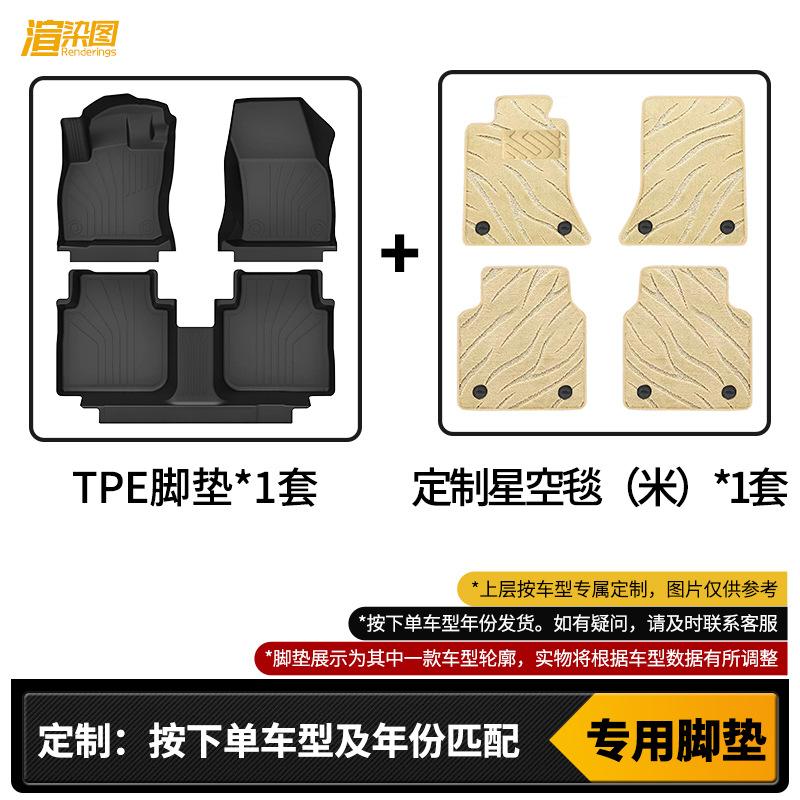 Refine S5 TPE Double-Layer Car Floor Mats: Waterproof, Full-Surround, Wear-Resistant.