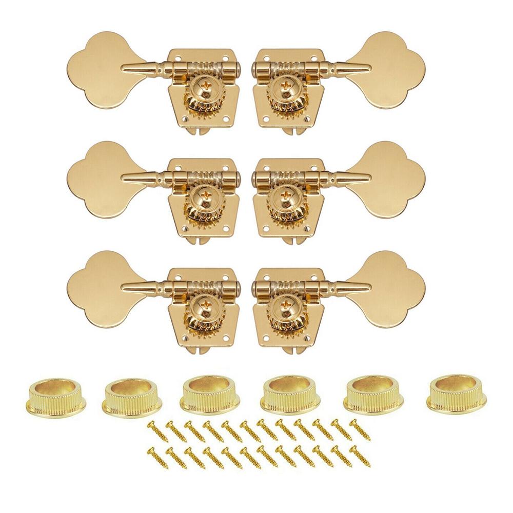 2L3R3L2R3L3R1L4R4L1R Open Gear Bass 5-String Tuners Tuning Pegs Keys Machine Heads For Bass Guitar Chrome Gold Black