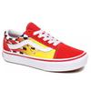 Vans Comfycush Flame Checkerboard Durable Low-Top Skate Shoes Kids Sneakers VN0A4UHAXWC