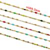 2 Meter Edelstahl Emaille Wellenketten DIY Schmuck Halskettenherstellung Fußkettchen Zubehör Armbänder Zubehör