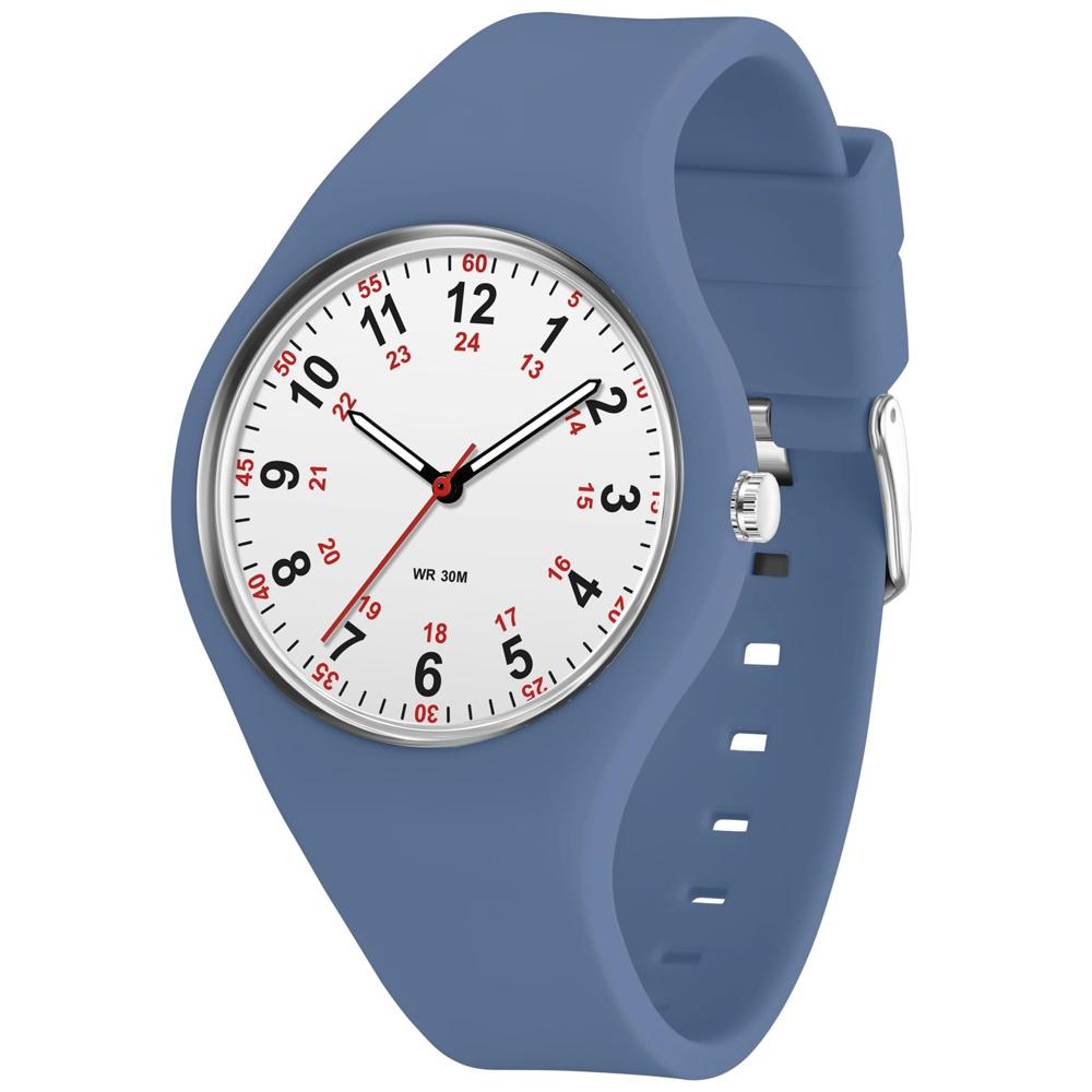 

Women s Watch, Nurse Quiet, Waterproof, Educational Easy to Read, Silicone Band, Soft, Suitable for Hand Washing