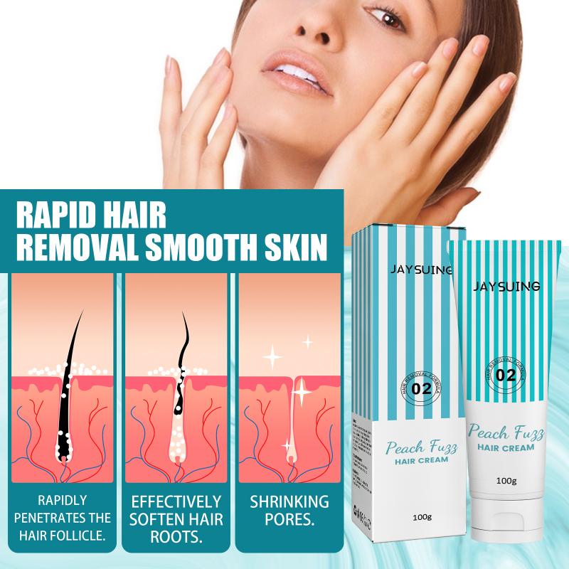 Sensitive Skin Lip Hair Removal Cream Women Facial Depilatory Non Irritating Effect for Smooth Refined Looking Skin