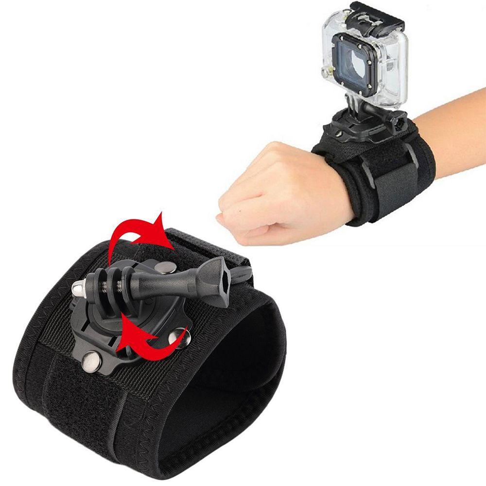 

New Action Handle Mount Hand Wrist Strap Holder 360 Degree Rotation чорний