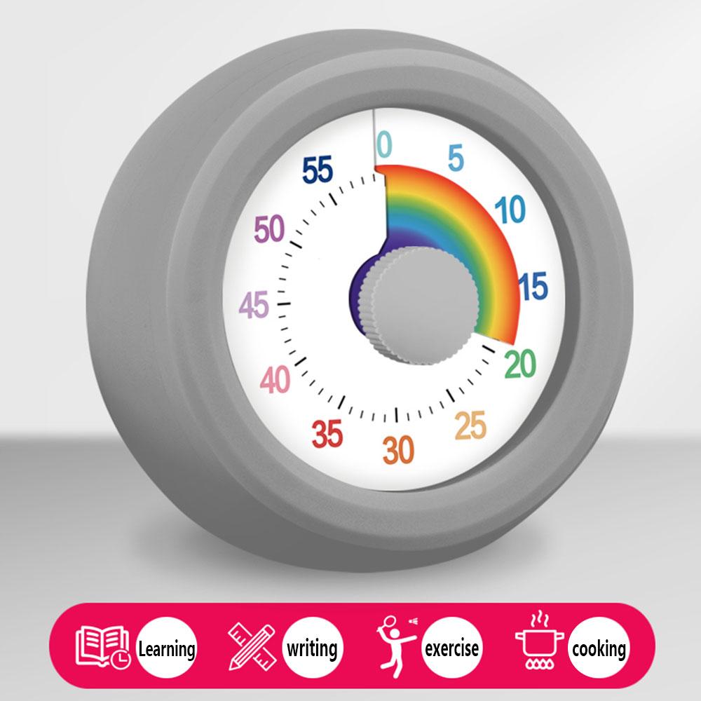 1PC Round Visual Timer Children Self-discipline Tool Countdown 60-minute  Cooking Homework Stopwatch Time Management