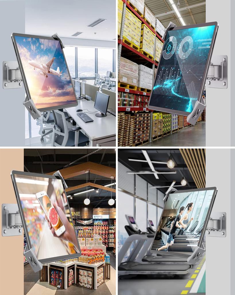 Tablet Wall Mount with Security Lock and Universal iPad Wall Fits Inch Rotating Tablet Holder for Office and Walls Anti-Theft Key, Mount, 7-11