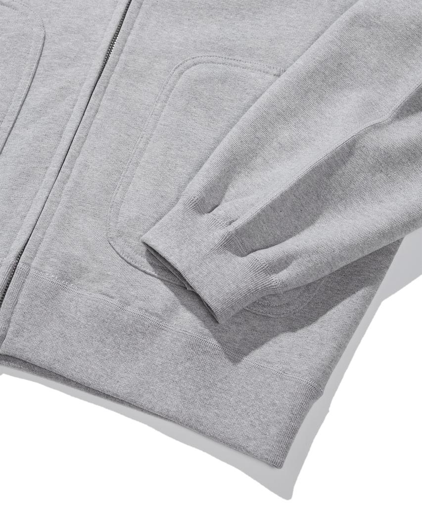 Ramolin Fort Zip-Up Hoodie Heather Gray