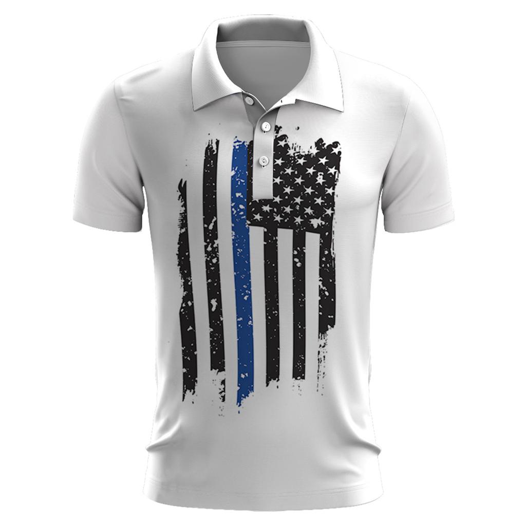 Pánská golfová košile Ležérní Sportovní Výstřih do V Žebrovaný límec Krátký rukáv Móda Ležérní Jednobarevné Jednobarevné Jaro a léto Běžný střih