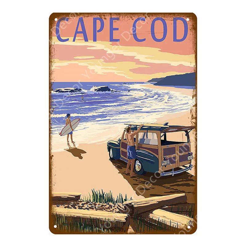 Tourism Metal Signs Travel Cities Country Plate Mexico Tokyo Poster Vintage Plaque Souvenirs Festival Gift Home Room Decor YJ020