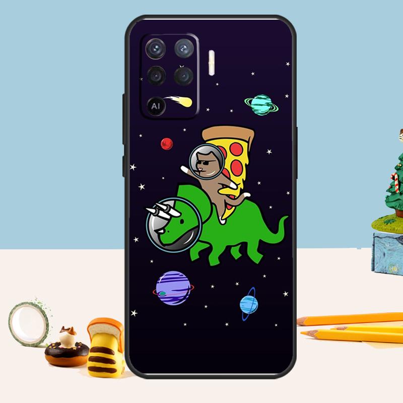 UFO Alien Cat universe Case For Oppo A5 A6 Pro A15 A16 A76 A96 A17 A57 A98 A58 A78 A18 A38 A54 A74 A94 A40 A60 A80