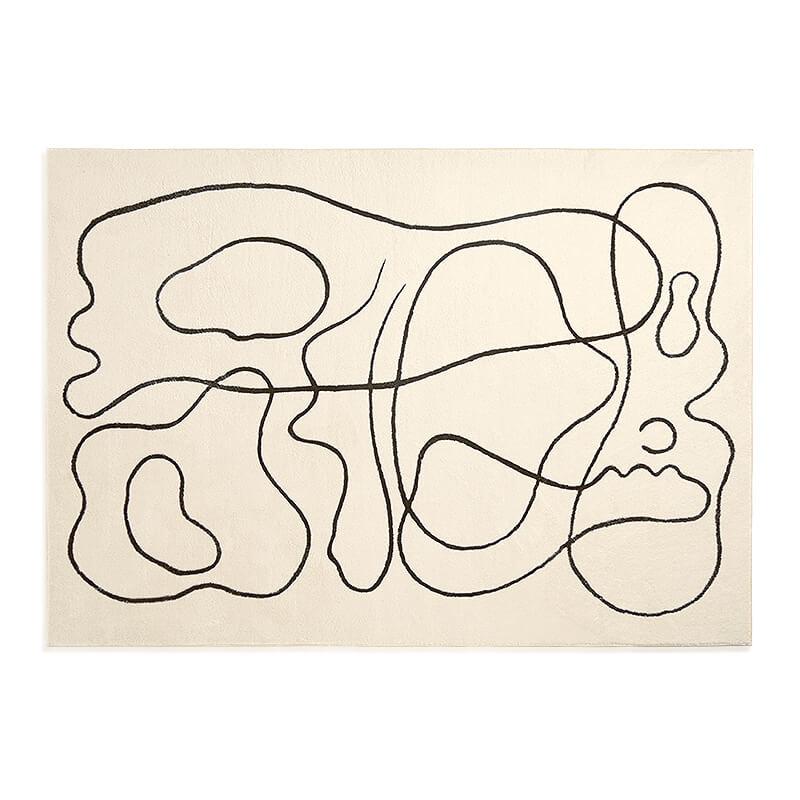 Nordic Style Living Room Decoration Carpet Home Large Area Rugs for Bedroom Fluffy Soft Cloakroom Rug Thickened Anti-skid Mat