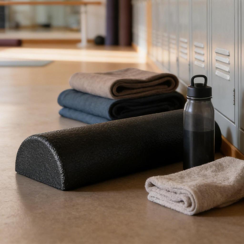 Workout Foam Roller High Density Half Stretching Equipment Body Muscle Foam Roller for Home Gym Studio Pilates Fitness Workout