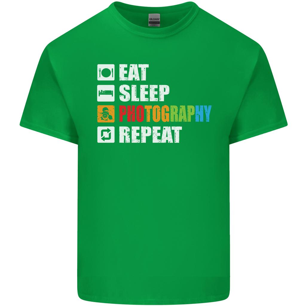 Photography Eat Sleep Photographer Funny Unisexs Light Cotton TShirt