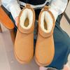 Thick-soled heightening mini snow boots for women in the winter of 2025, new thickened warm bread cotton shoes, non-slip cotton for women