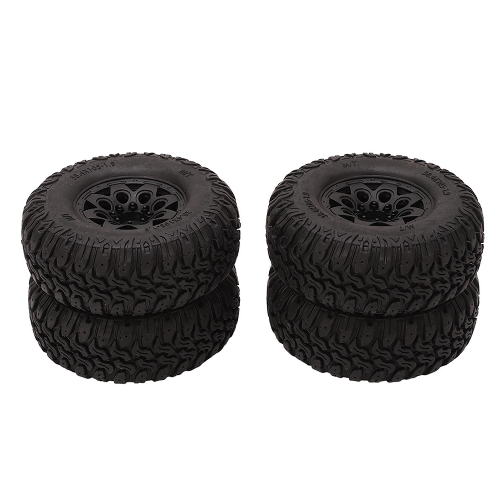 

4 шт. 1,9 дюйма 105 мм RC гумові шини S-подібний малюнок зносостійкі замінні RC колісні шини для