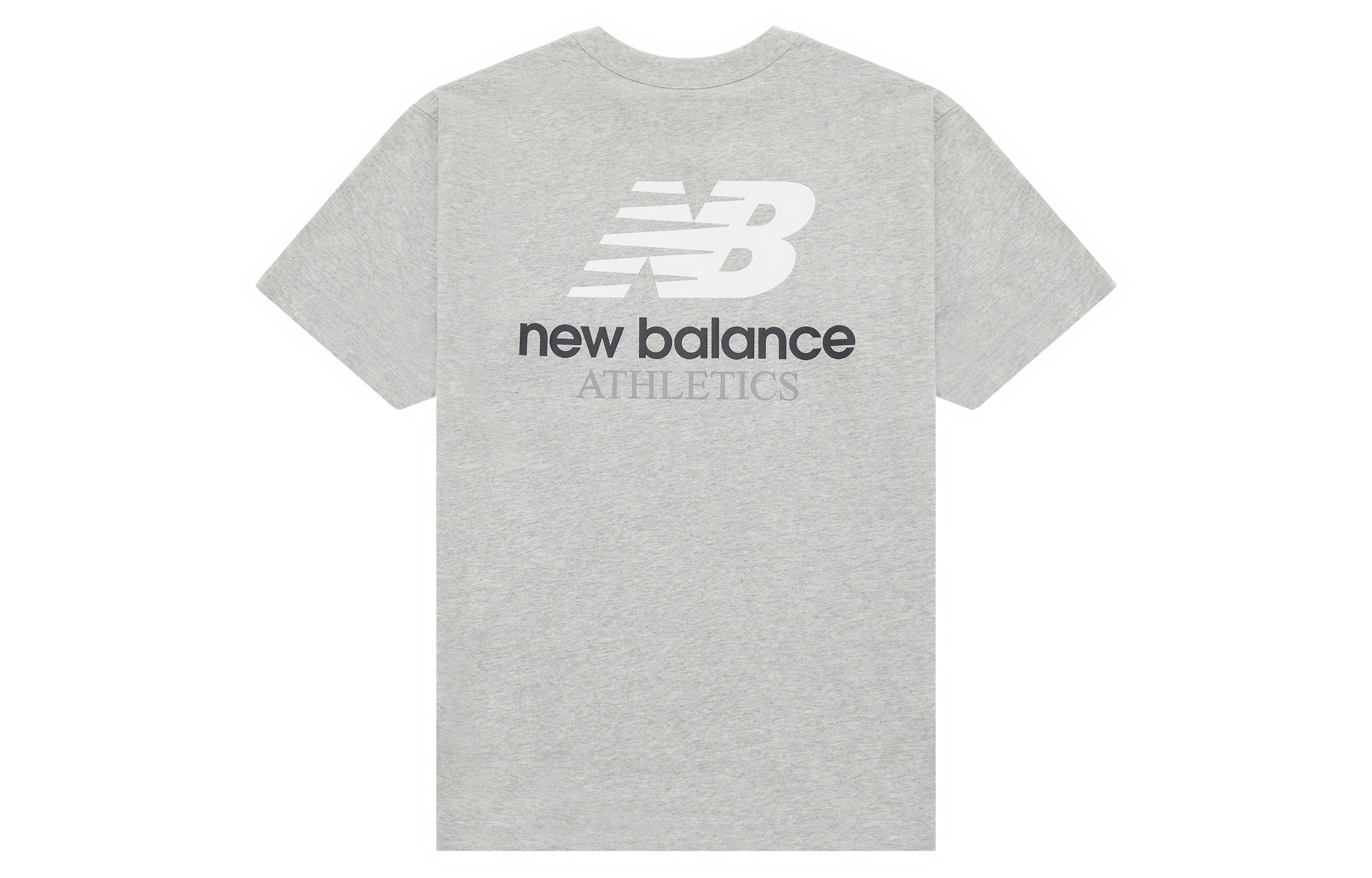 New Balance T Shirt Unisex Light Gray AMT31504-AG S