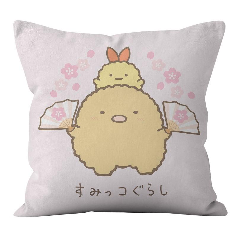 

Мультяшная наволочка Уголок Серии Существ Чехол для домашней спинки Милая Комбинация Диванная подушка Подушка 45x45 without pillow core