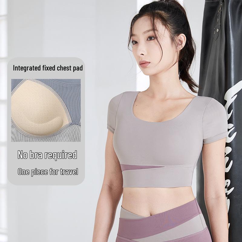 Color Block High-Waist Yoga Set: Quick-Dry, Tummy Control, Hip Lift, Two-Piece for Women