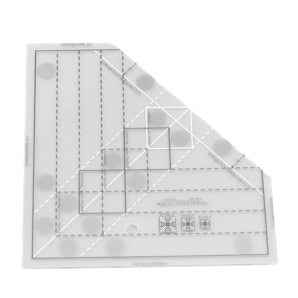 Raster Quiltlineal Professionelles Acryl Präzise Skala Haushaltsnählineal für DIY Nähen