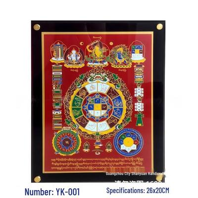 Handmade Copper Art: Manjushri Nine Palaces Bagua Protectors