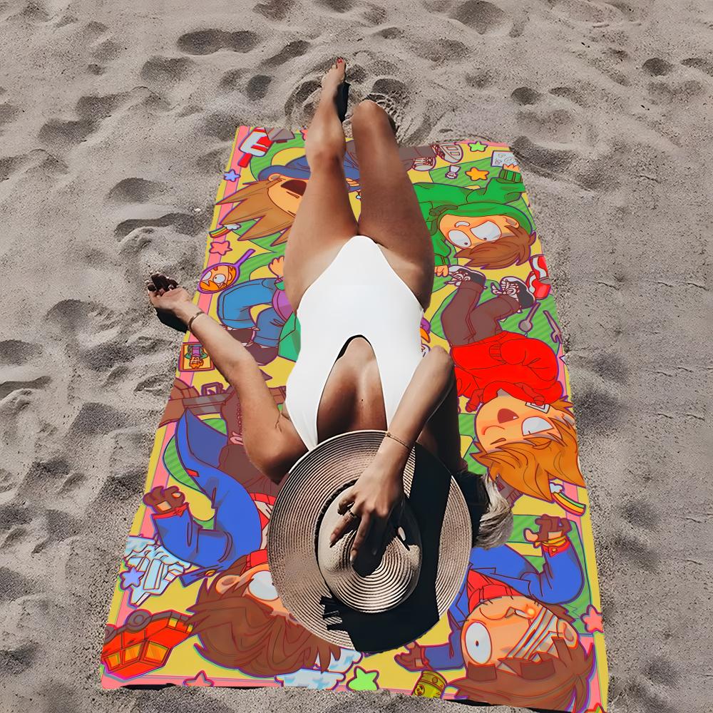 E-Eddsworld-S Towel Microfiber Beach Towel, Quick-Dry, Sand-Free, Ultra-Fine Fiber, Super Soft.