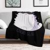 Chibi Gojo Cat Throw Blanket Winter Beds for Winter Flannels Soft Plush Plaid Blankets