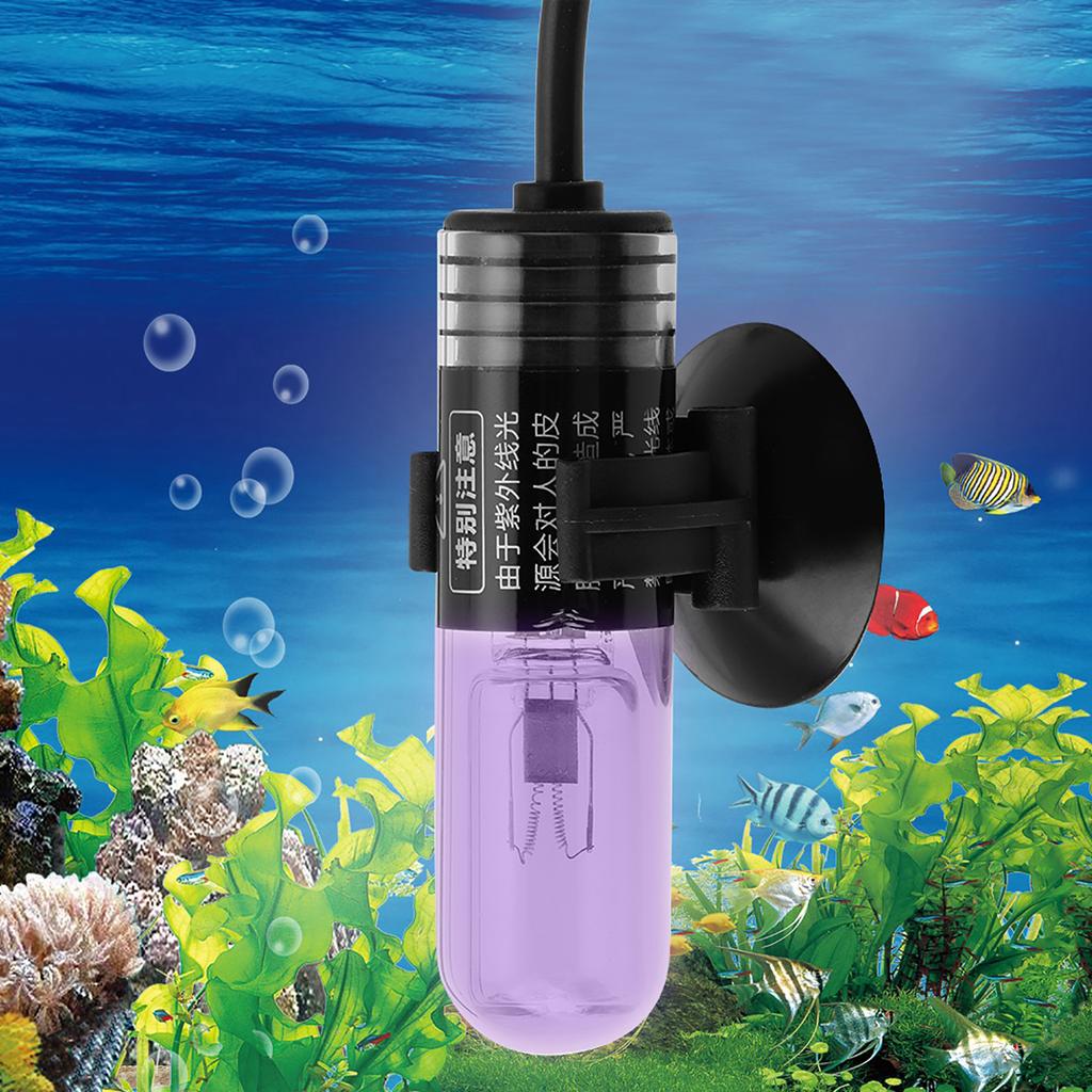 3W AUV-03A Fish Tank UV Sterilization Lamp Aquarium Ultraviolet Submersible Water Disinfection