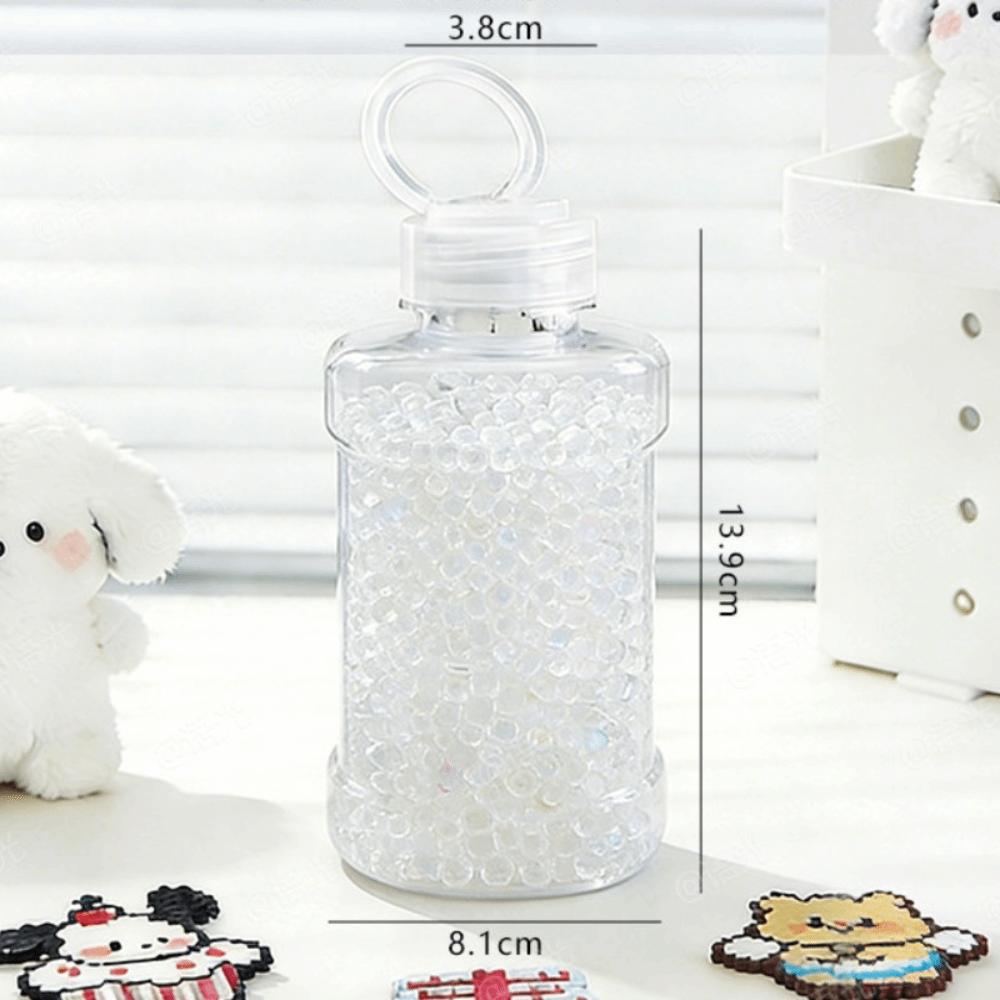 

Art Supplies 2.6mm Beads DIY Refill Pack Portable Giant Capacity Storage Bucket Transparent Creative Material Kit Crafts прозрачный