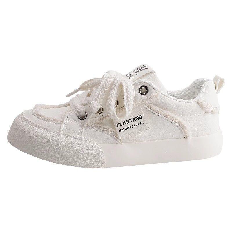 New little white shoes women's spring and autumn platform shoes children's ins trendy versatile niche board shoes women's casual canvas shoes