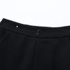 Past Women's Plus Velvet Micro Flare Casual Pants