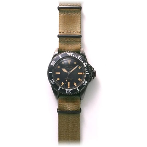 Varg Watch Company BLKSUB (Black Sub) Military Watch BS-L-001 Brown