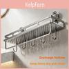 Bathroom Suction Cup Storage Shelf With Layers For Shower Room Organization