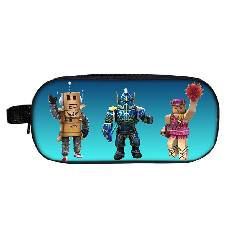 Roblox Double-Layer Pencil Case for School Students - Cartoon Fashion Stationery Box