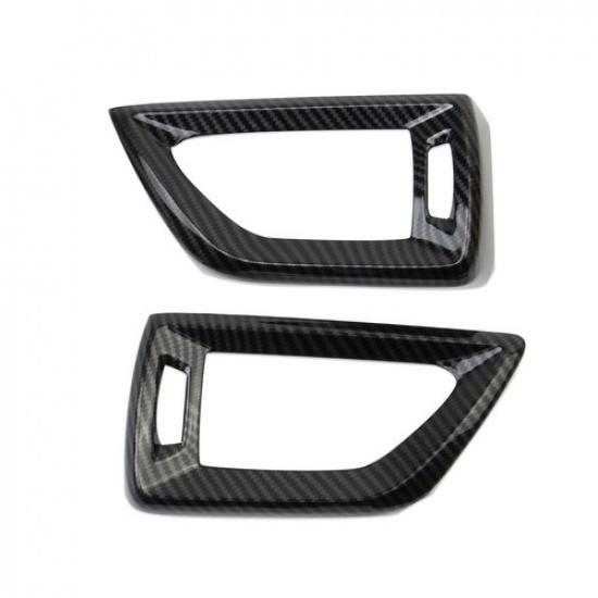 Armaturenbrett Seitenlüftungsgitter AC-Belüftungsabdeckung Verkleidung im Carbonfaser-Stil für Acura RDX