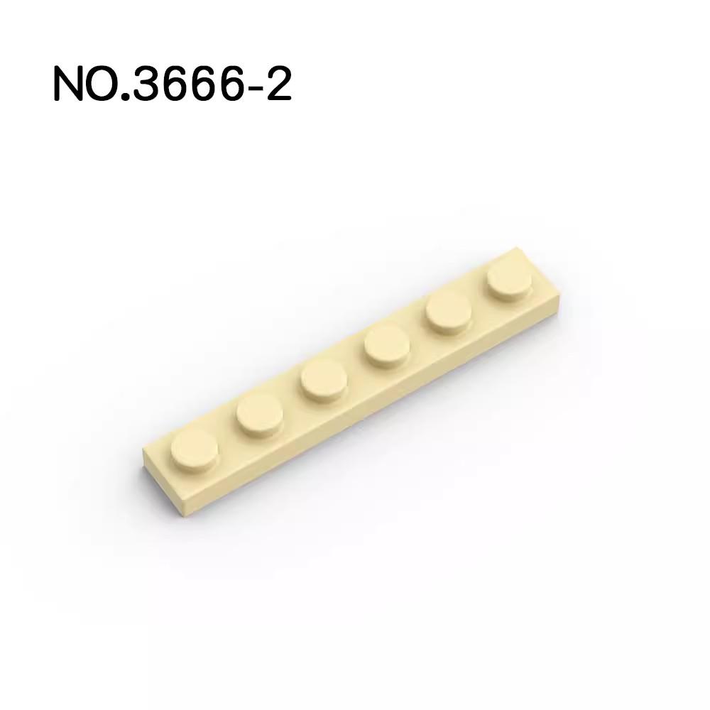 20Pcs MOC Parts 3666 Plate 1 X 6 Compatible Bricks DIY Assmble Building Blocks Particle Kid Puzzle Assmble Toy Gift