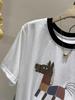 Colorful Horse Print Plus Size Summer Casual Loose Women's Cotton T-shirt