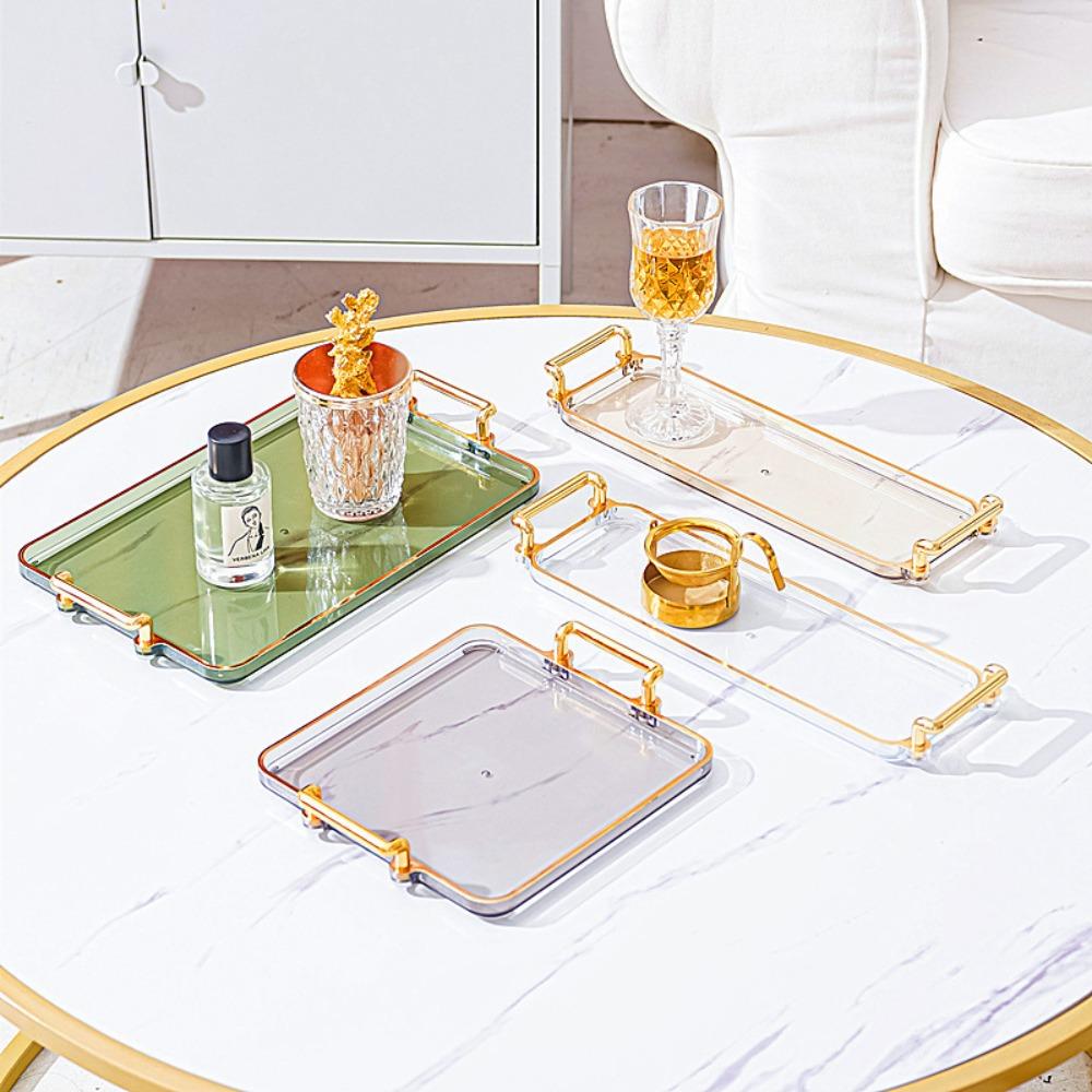 Plastic Luxury Jewelry Storage Tray Multipurpose Candy Storage Tray Living Room